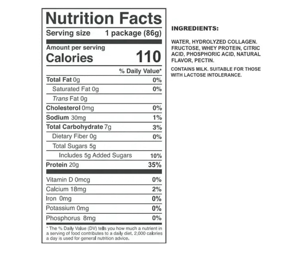 VIDAFUEL Wellness Protein Shot, Citrus Burst, 20g Protein, 12 Pk