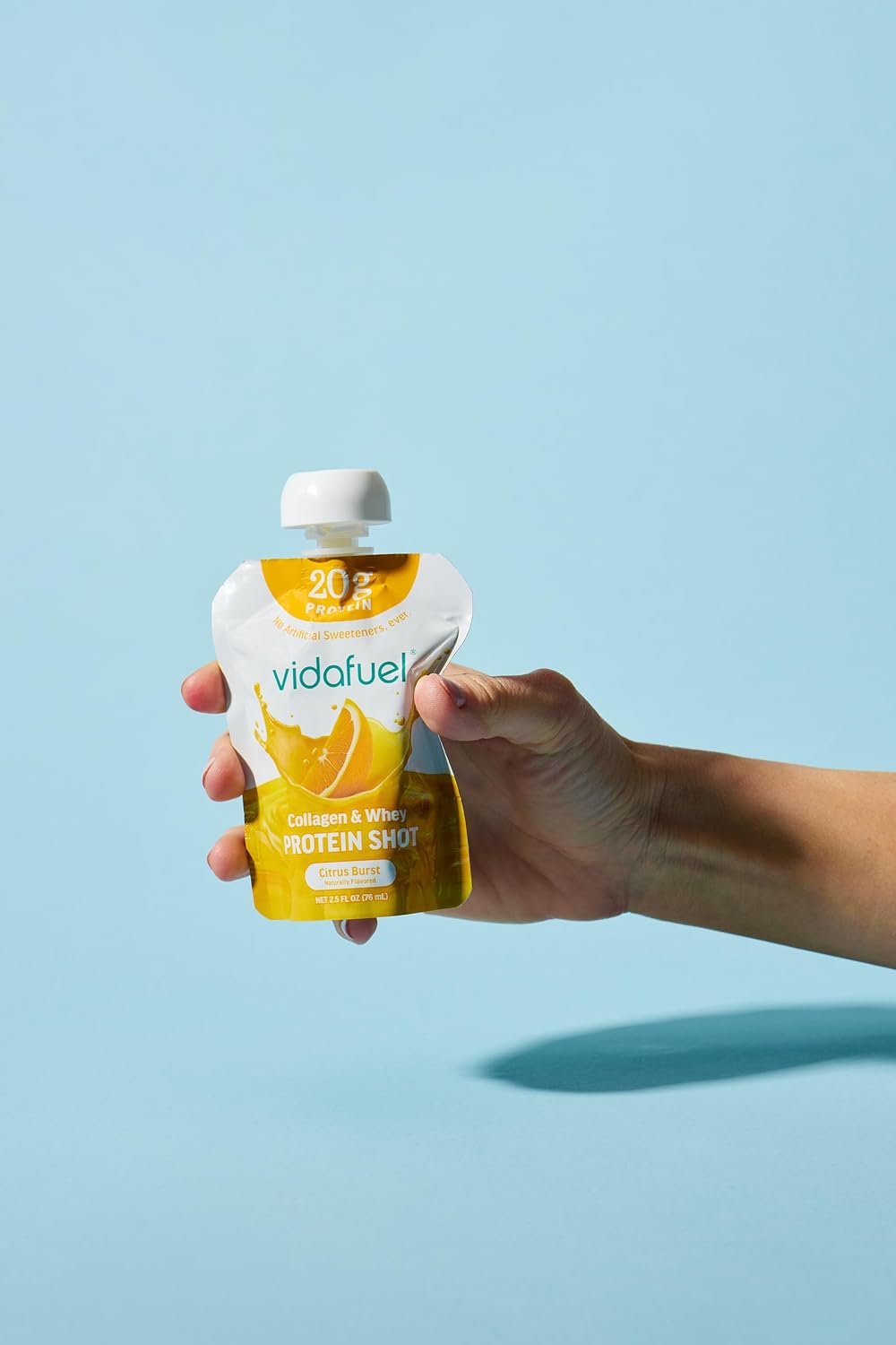 VIDAFUEL Wellness Protein Shot, Citrus Burst, 20g Protein, 12 Pk