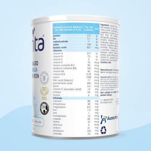 Kabrita Goat Milk-Based Infant Formula Powder, Designed for Gentle Digestion, Gentle Alternative to Cow’s Milk, with Iron, DHA, ARA & Prebiotics, for Infants 0–12 Months, Non-GMO, 28 oz