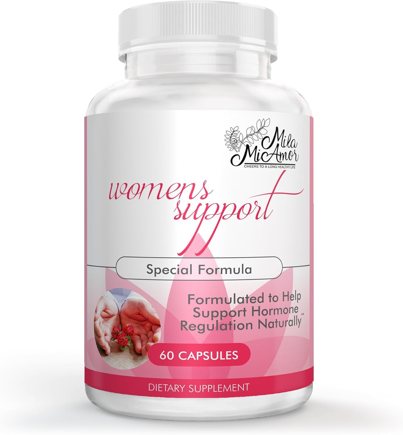 Mila Miamor Women's Support - Hormone Regulator with Natural Ingredients - Estrogen Support for Women — Supplement for Hormone Balance, Menopause & Antioxidant - Made in USA - 60 Capsules