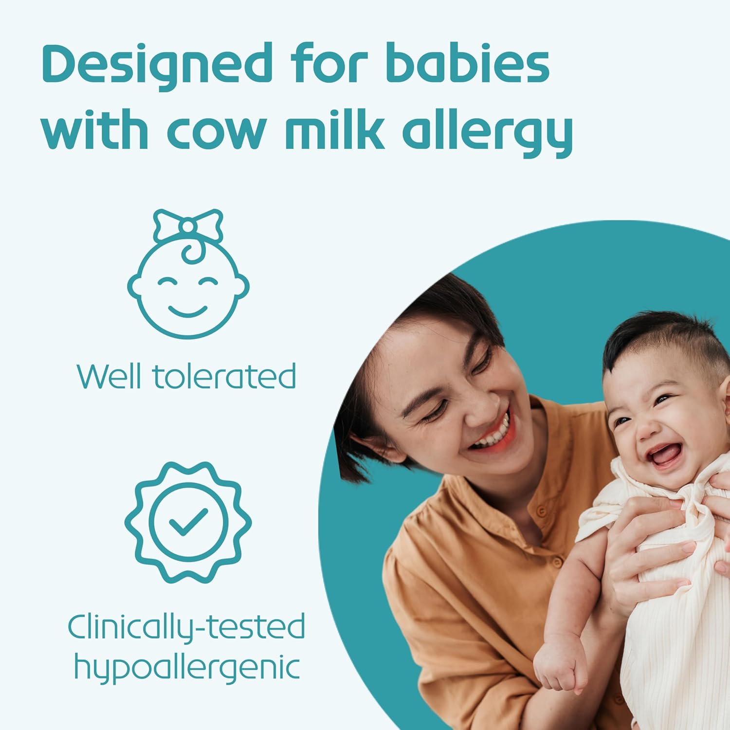 Pepticate Hypoallergenic Infant Formula for Relief of Cow Milk Allergy Symptoms, Nutritionally Complete Baby Milk with DHA, ARA & Prebiotics, Baby Formula Suitable from 0-12 months, 13.2oz